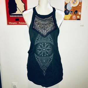 High Neck Urban Outfitters studded top